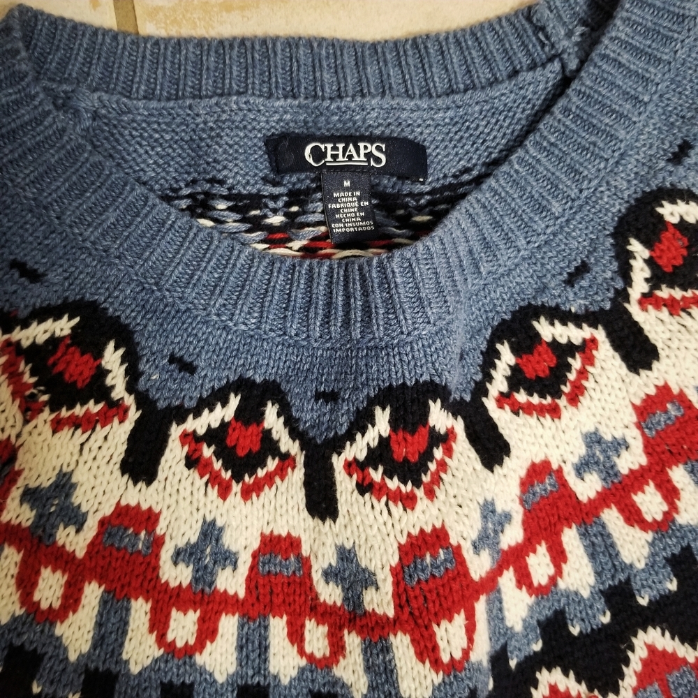 Blue Snowflake Holiday Sweater Women's Medium - Picture 4 of 4